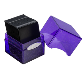 Satin Cube Glitter Purple