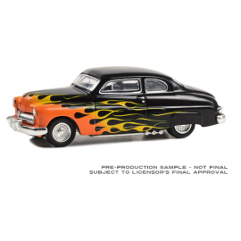 1:64 Flames The Series - 1949 Mercury Eight 2-Door Coupe - Black with Flames (Hobby Exclusive)