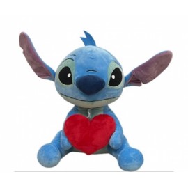 Disney Stitch with heart Plush 50cm