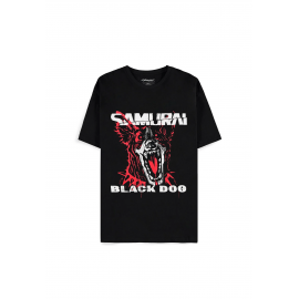Cyberpunk 2077 -Black Dog Samurai Album Art Short Sleeved T-shirt MEDIUM