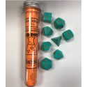 Lab 4: Heavy Dice Turquoise / Orange 8-Die Set