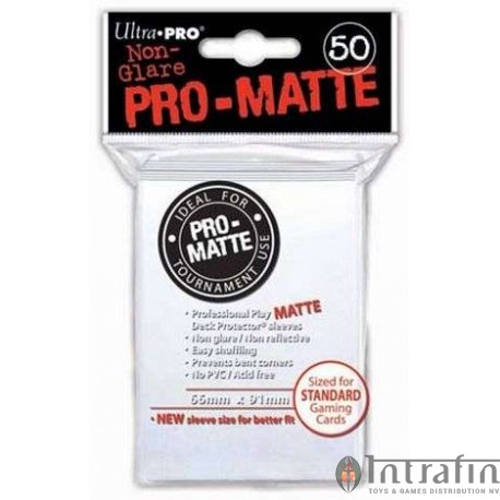 Pro Matte Standard Sleeves White Display (12x50)