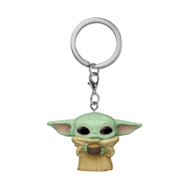 POP Keychain: The Mandalorian -The Child w/Cup