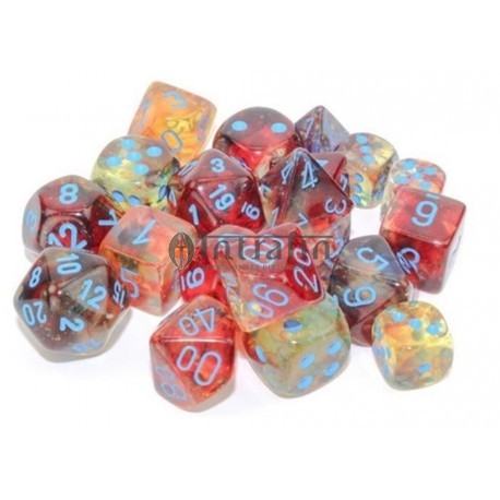 Nebula® Polyhedral Primary/turquoise Luminary 7-Die Set