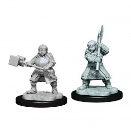 Critical Role Unpainted Miniatures: Dwarf Dwendalian Empire Fighter Female
