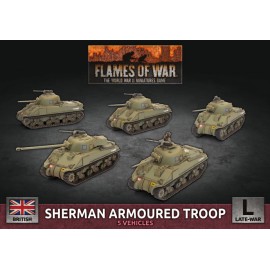 Sherman Armoured Troop (Plastic)  - Miniature Game