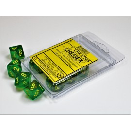 Borealis™ Maple Green/yellow Set of Ten d10's