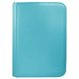 Vivid 4-pocket zippered Pro-Binder light blue