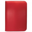 Vivid 4-pocket zippered Pro-Binder Red