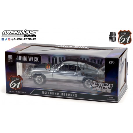 John Wick- 1969 Ford Mustang BOSS 429 - Chrome (Limited edition)