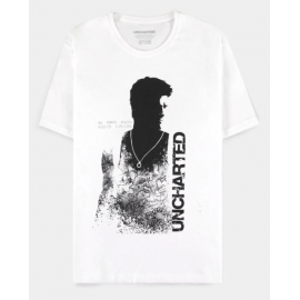 Uncharted "Nathan Drake"  White T-shirt Small