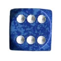 Speckled 12mm d6 with pips Dice Blocks (36 Dice) - Water