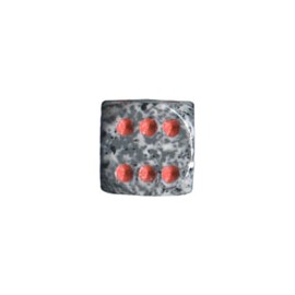 Speckled 12mm d6 with pips Dice Blocks (36 Dice) - Granite