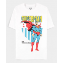 Superman - Men's Short Sleeved White T-shirt LARGE
