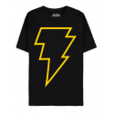 Black Adam Lightning Bolt- Black Short Sleeved T-shirt 2XL