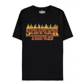 Stranger Things - Fire logo Men Short Sleeved T-shirt 2XL